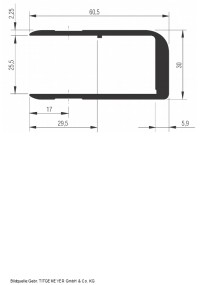 Bordwanderhöhung / Bordwandaufsatz 400 mm pressblank
